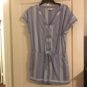 Blue striped Romper